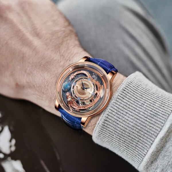 Men's Fashion Tourbillon Good Luck Comes Watch - Image 4