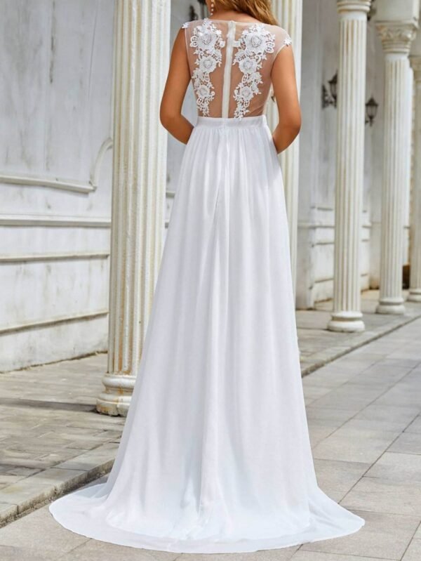 Chiffon Lace Trailing Wedding Large Swing Dress - Image 2