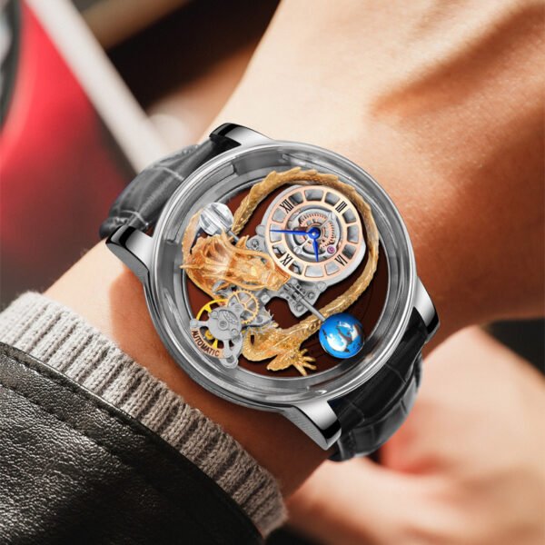 Men's Fashion Tourbillon Good Luck Comes Watch - Image 6