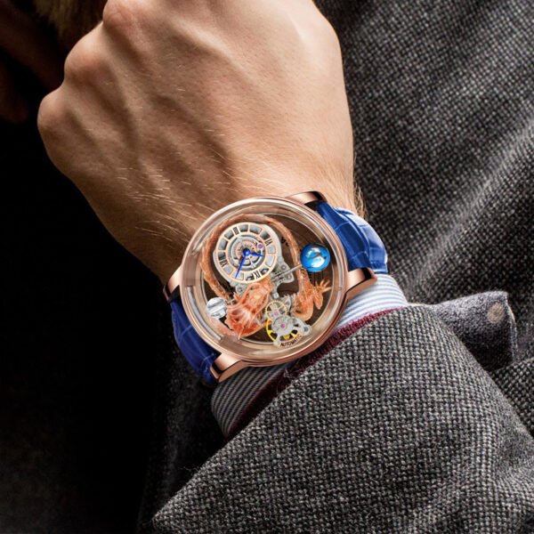 Men's Fashion Tourbillon Good Luck Comes Watch - Image 3