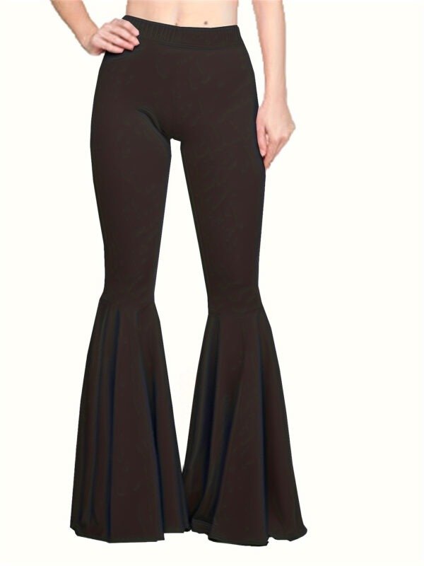 Women's Clothing Plus Size Loose Flared Pants - Image 3