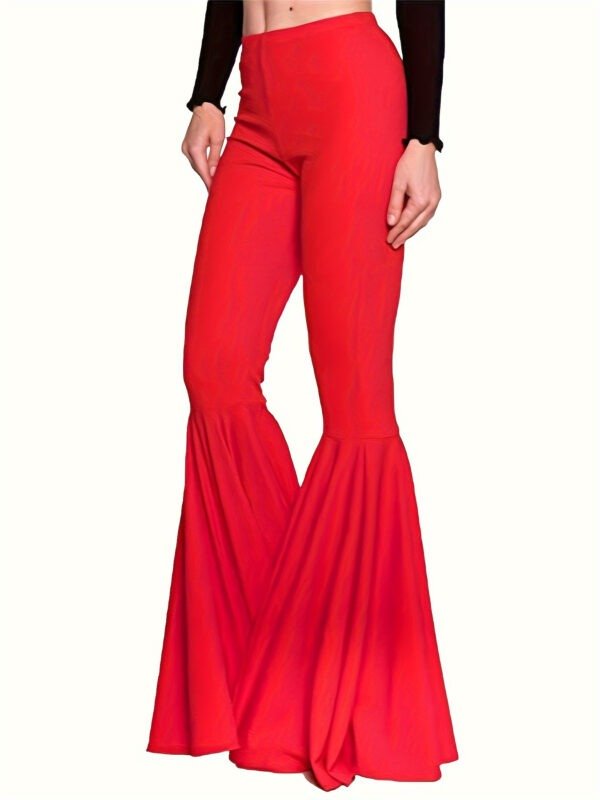 Women's Clothing Plus Size Loose Flared Pants - Image 4