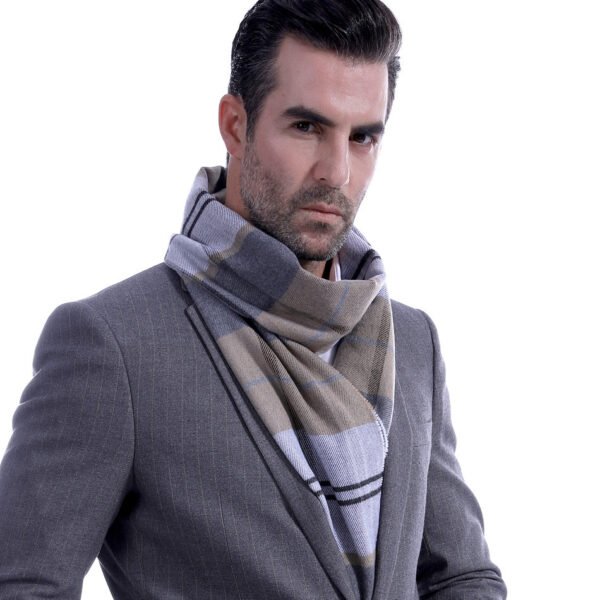 Man Scarf Male Middle-aged Student - Image 3