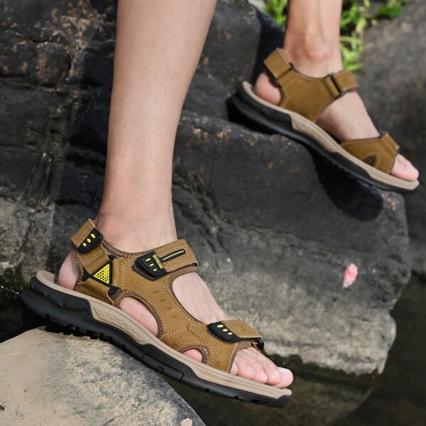 Top Layer Cowhide Lightweight Outdoor Beach Shoes - Image 4