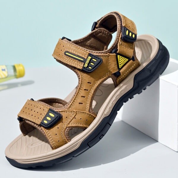 Top Layer Cowhide Lightweight Outdoor Beach Shoes - Image 3