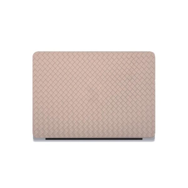 Milk Tea Color Leather Woven Computer Case - Image 5