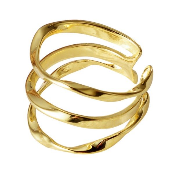 Sterling Silver Three-layer Twisted Ring - Image 4